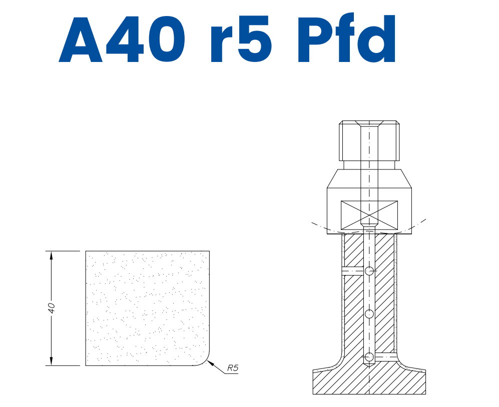 A40 r5 Pfd(40mm r5 Eased Edge Polished Face Down)