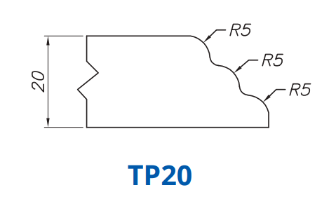 TP30(30mm Triple Pencil (Waterfall) - Router Bits)