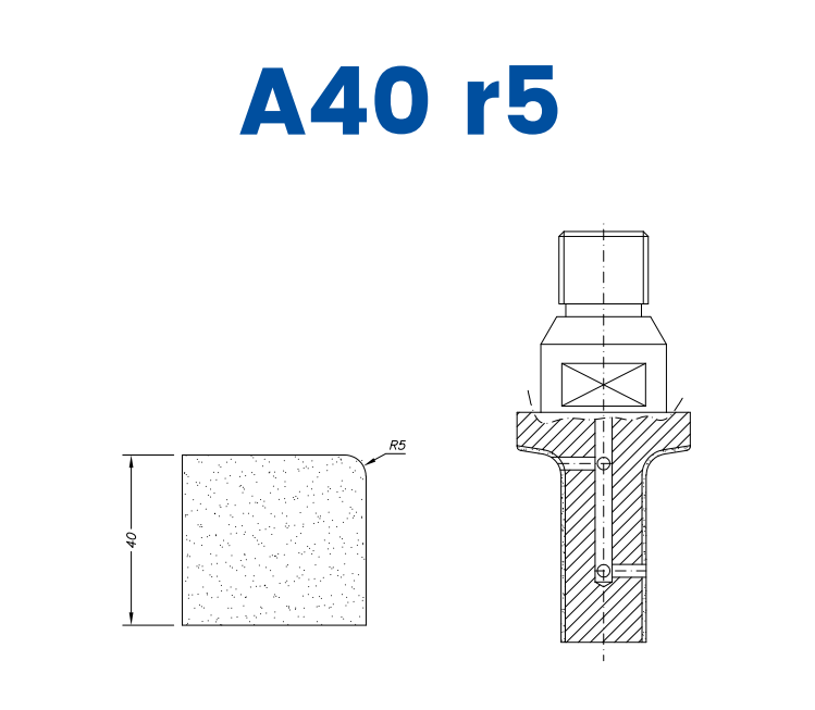 A40 r5(40mm r5 Eased Edge)