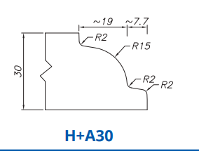 H+A30(30mm Stepped Dupont - Router Bits)