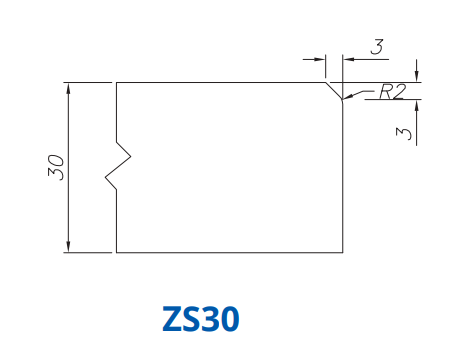 ZS30(30mm Signle Chamfer - Router Bits) (Copy)
