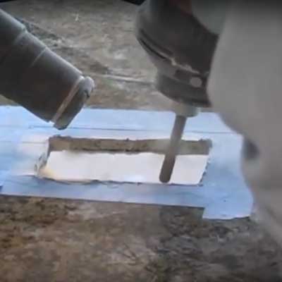 Vacuum Brazed Trimmer Bit Dry Cutting of Large Holes or Curved Lines