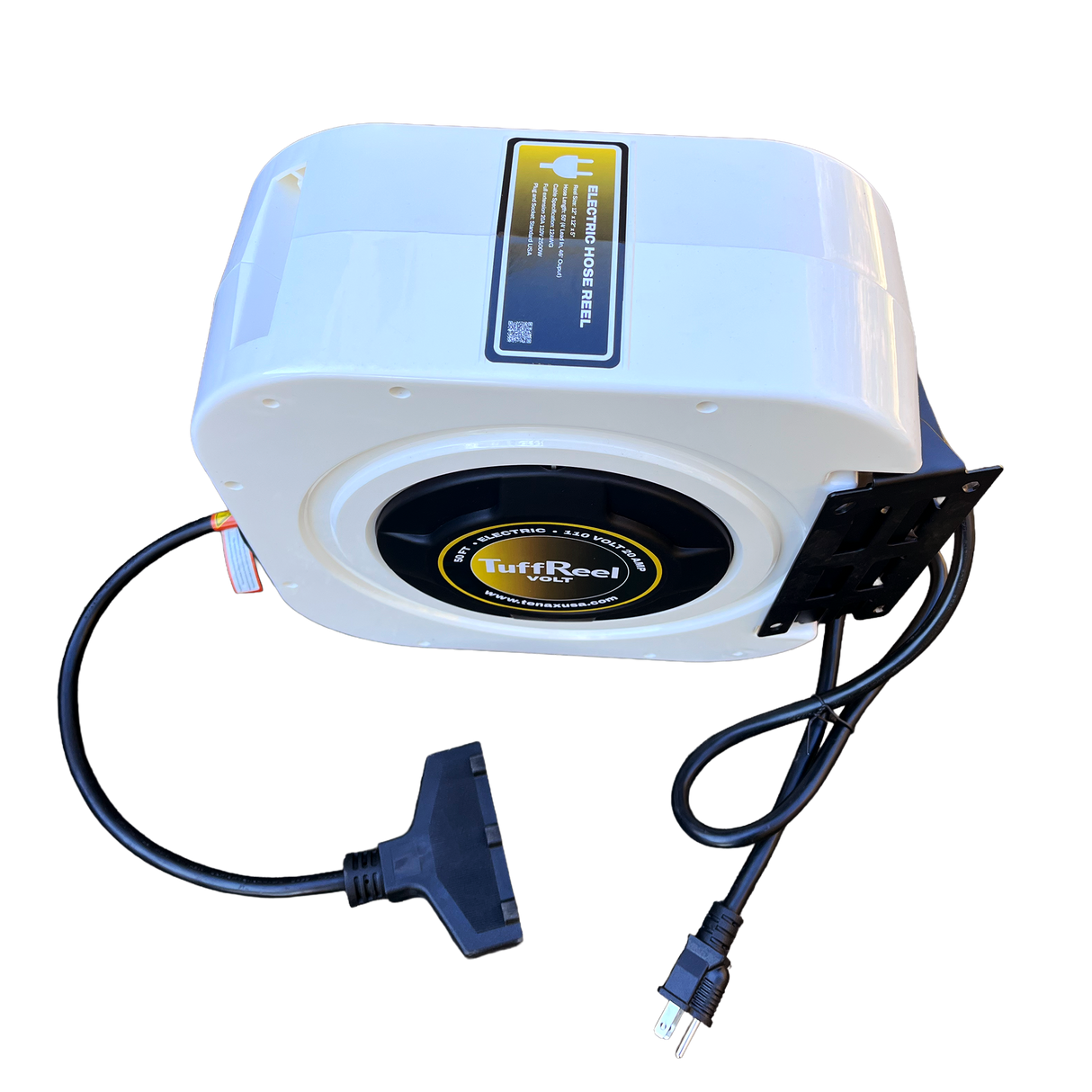 Tenax TuffReel Volt 50 FT Retractable Electric Cord Reel for Stone Fabrication Shops