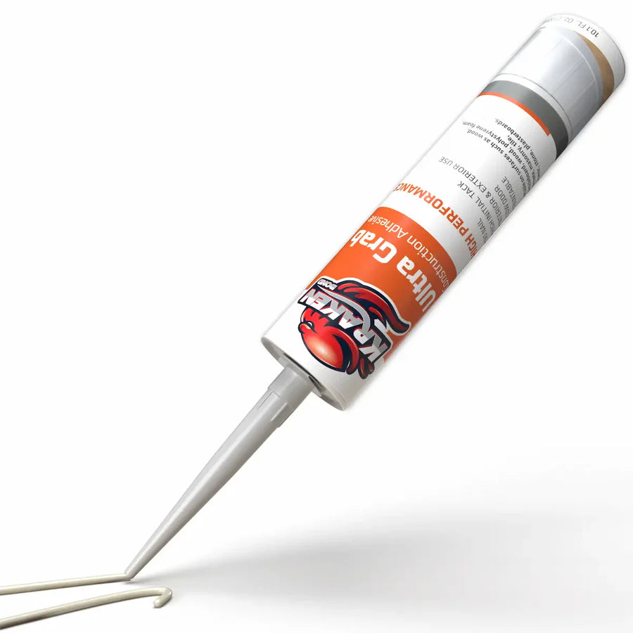 Kraken Bond Ultra Grab High Tack - White Construction Adhesive 300Ml 10.1 Fl Oz