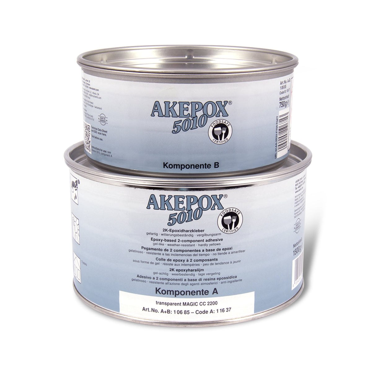 Akemi AKEPOX 5010 1 kg. - 2-Component Construction Adhesive - Dynamic Stone Tools