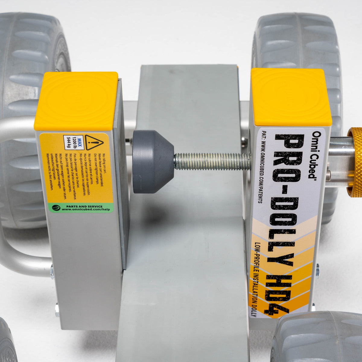 Omni Cubed Pro-Dolly™ HD4 — 1,200 lb Countertop Dolly with Quick Release Speed Clamp — product image