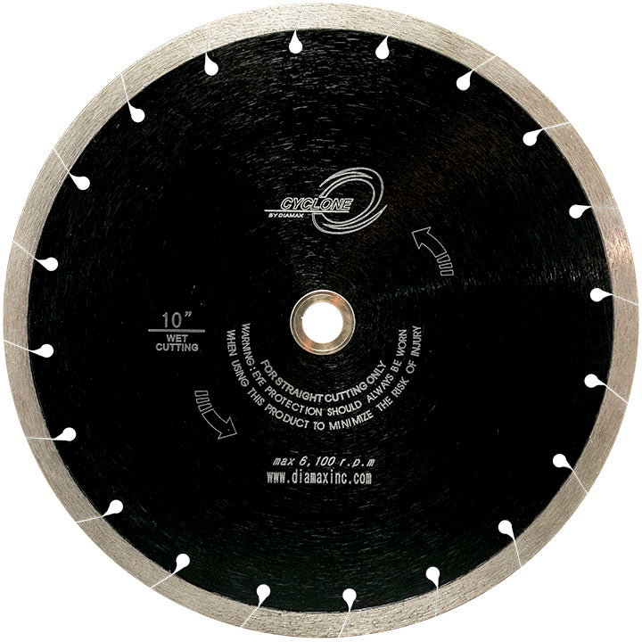 Cyclone Continuous Rim Slot Blade