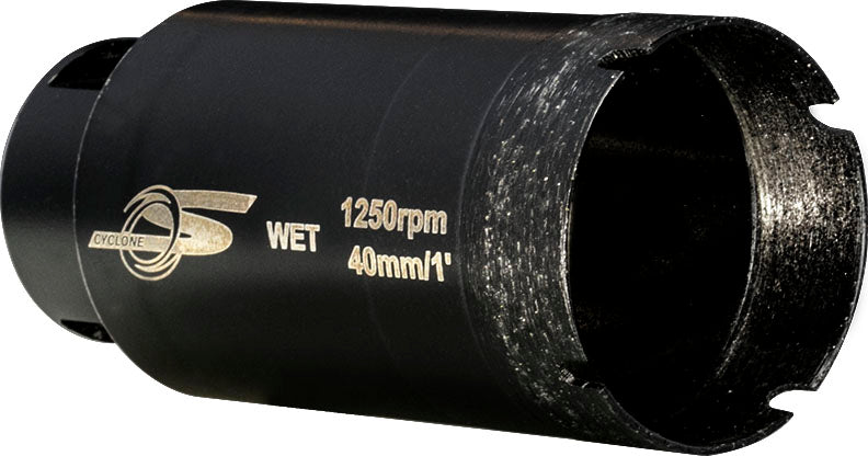 Typhoon DRY/WET Core Bit W/ Outside Vacuum Protection