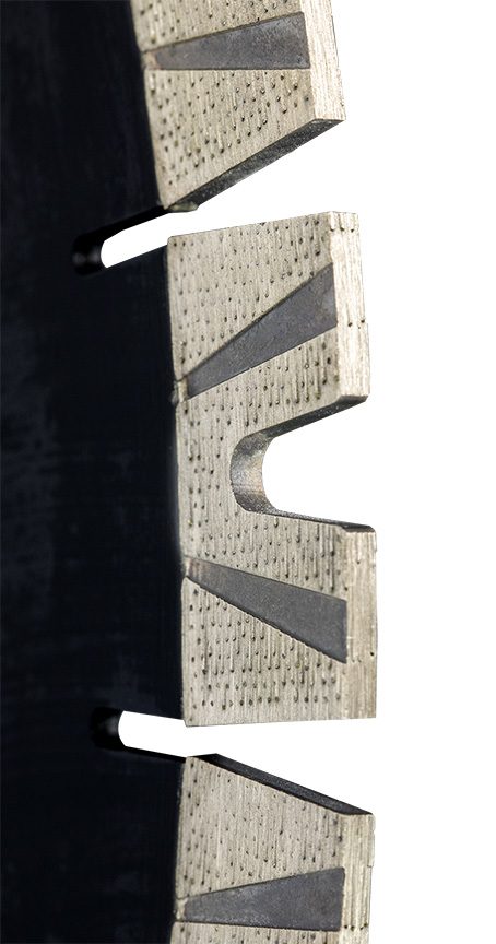 Diamax Cyclone S Super Q Silent Core Bridge Saw Blades - Dynamic Stone Tools