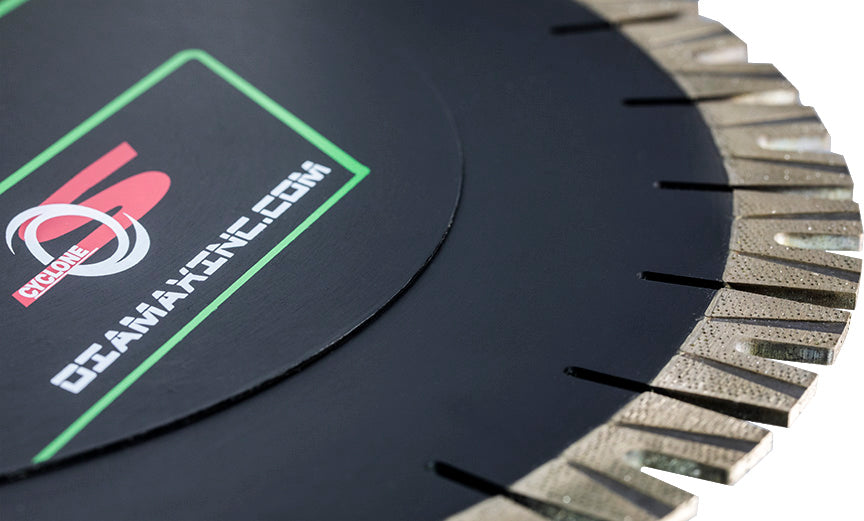 Diamax Cyclone S Super Q Silent Core Bridge Saw Blades - Dynamic Stone Tools