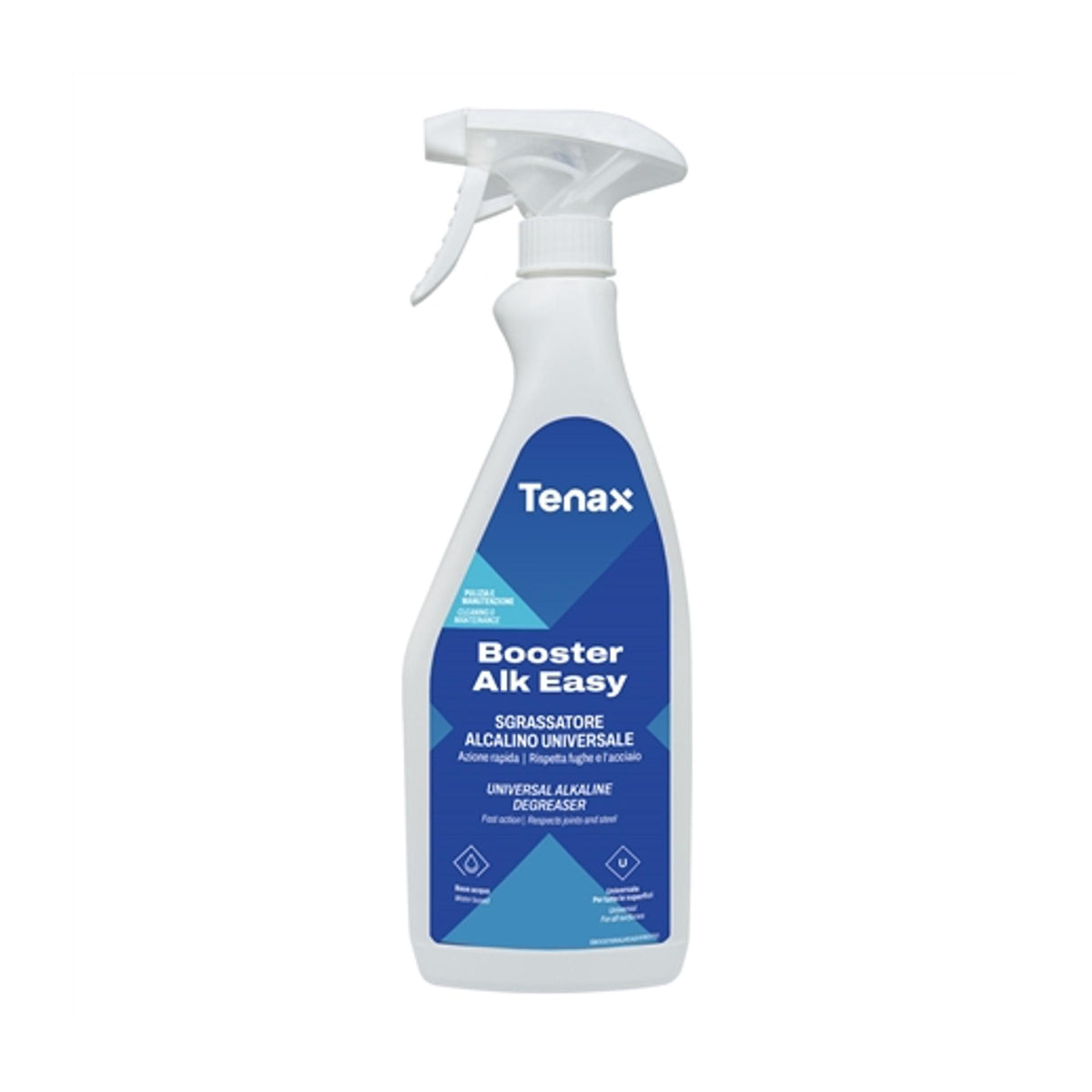 Tenax Booster Alk Easy 730 mL. Quartz Stain Remover Ready to Use, Indoor/Outdoor, Removes Organic Stains & Wax Residue