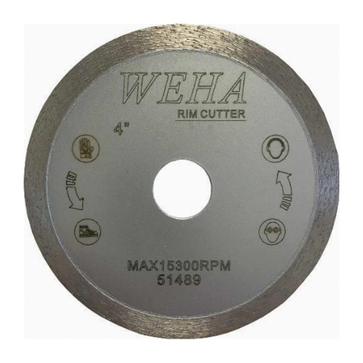 Weha USA Continuous Rim Diamond Blade for Natural Stone, Ceramic Tile and Porcelain Tile