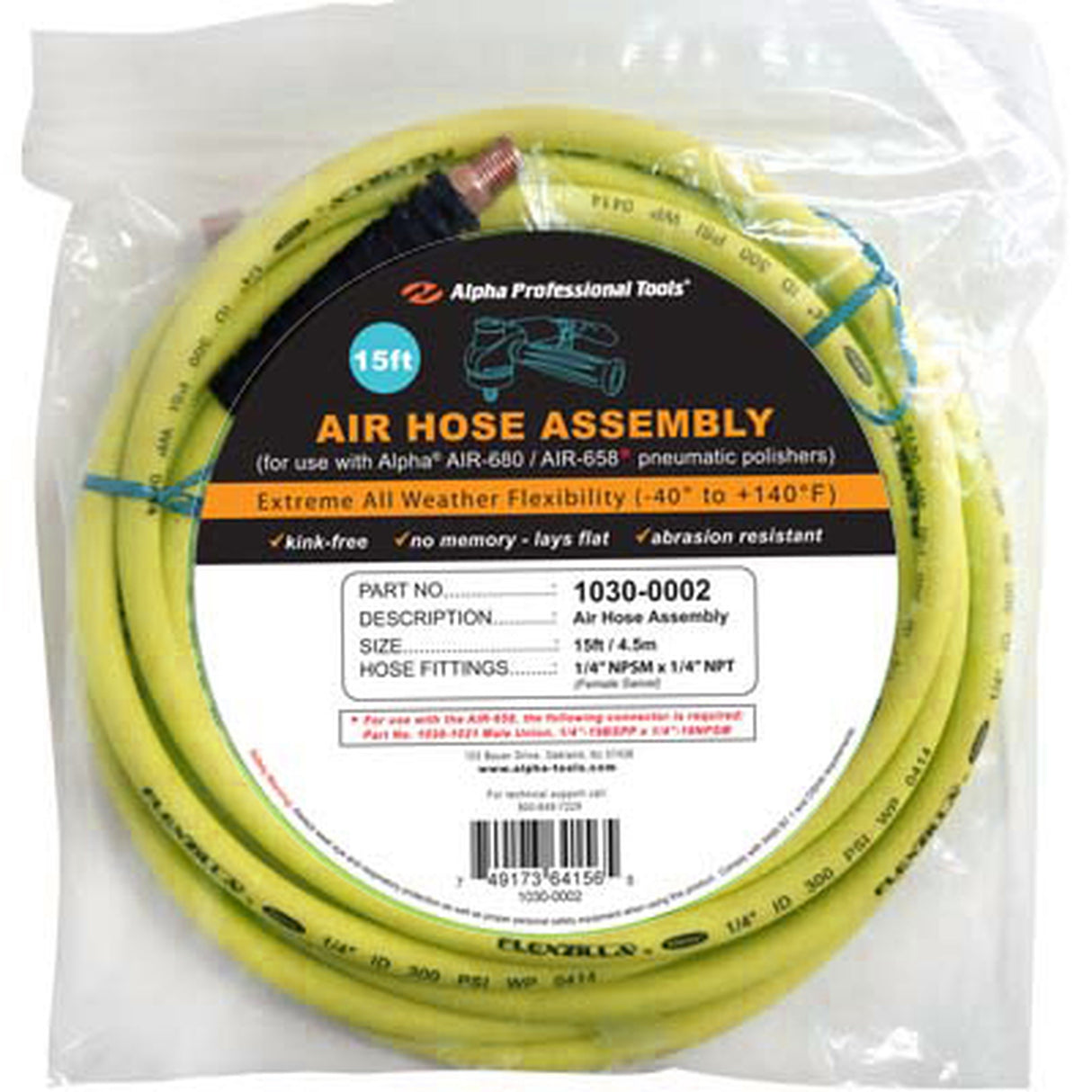 Hoses Air, Water, Mobile and Adapter hoses by Alpha Professional Tools