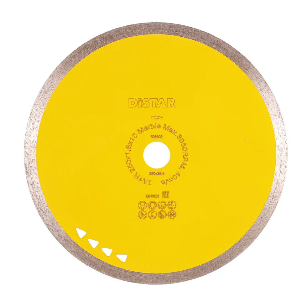 DiStar Marble Diamond Blade 4.5"–16" – Smooth Wet Cutting for Marble & Granite
