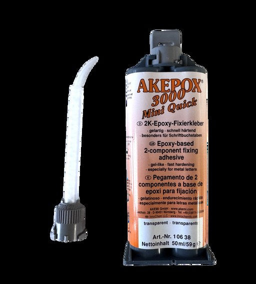 Akemi Akepox 3000 Mini Quick Fast-Cure Two-Component Epoxy — 50 mL Cartridge