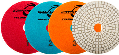 4" BLANK ES White Resin 3-Step Pad #1