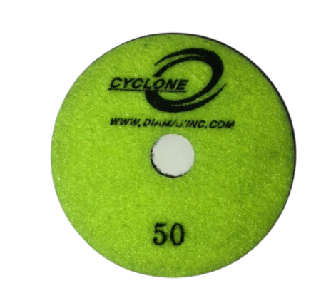 Diamax Cyclone Ultra 3 Inch Polishing Pad for Granite and Stone - side view