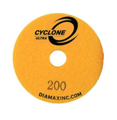 Diamax Cyclone Ultra 3 Inch Polishing Pad for Granite and Stone - dimensions