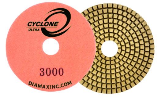 Diamax Cyclone Ultra 4 Inch Polishing Pad for Granite and Stone - additional view