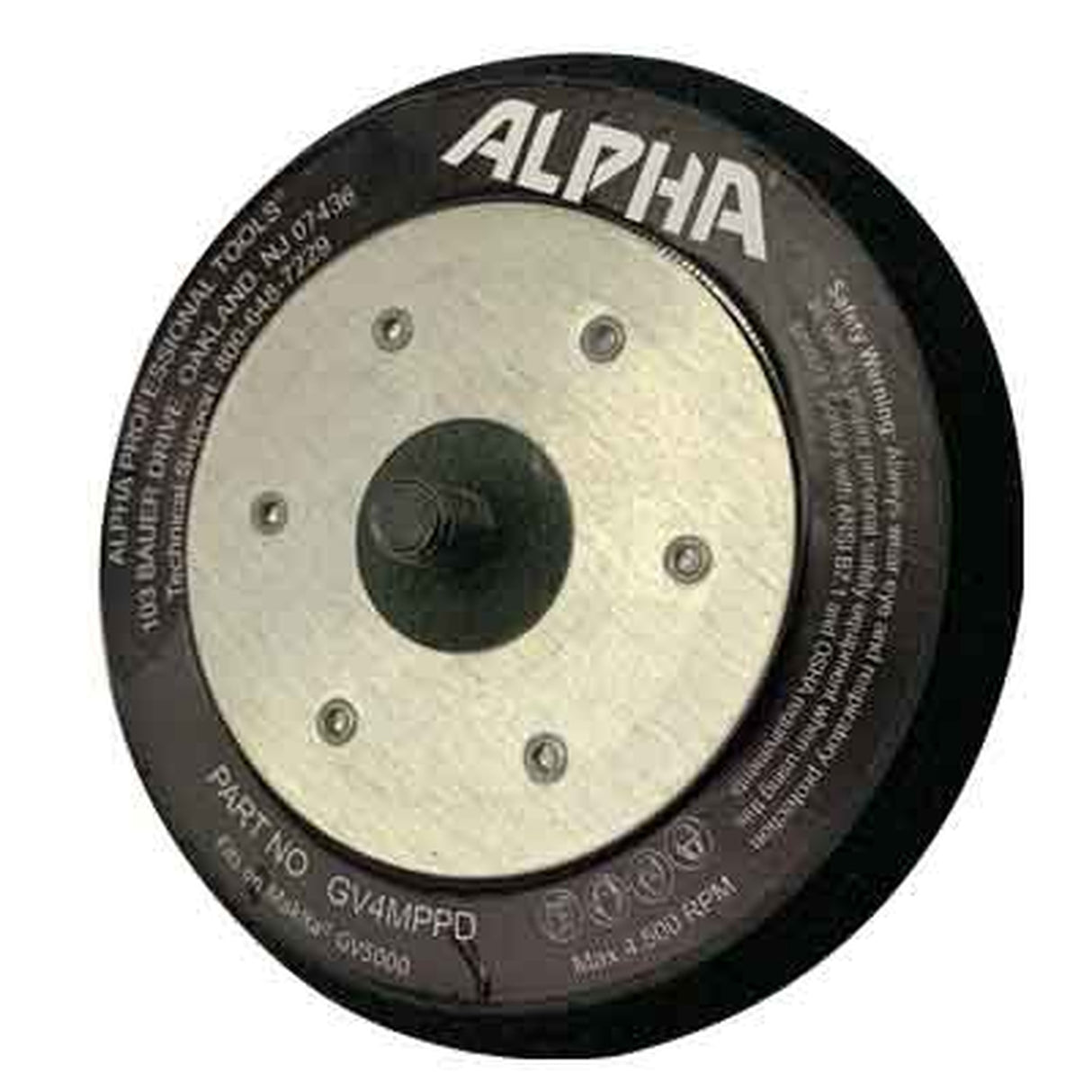 GV Backer Pads Backer Pad For Use on Makita GV5000 Sander - packaging