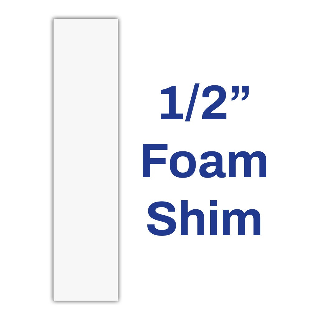 Tenax Miter Medic High-Density Foam Shims (48 Count) for Countertop Overhang Installation - 1/2"