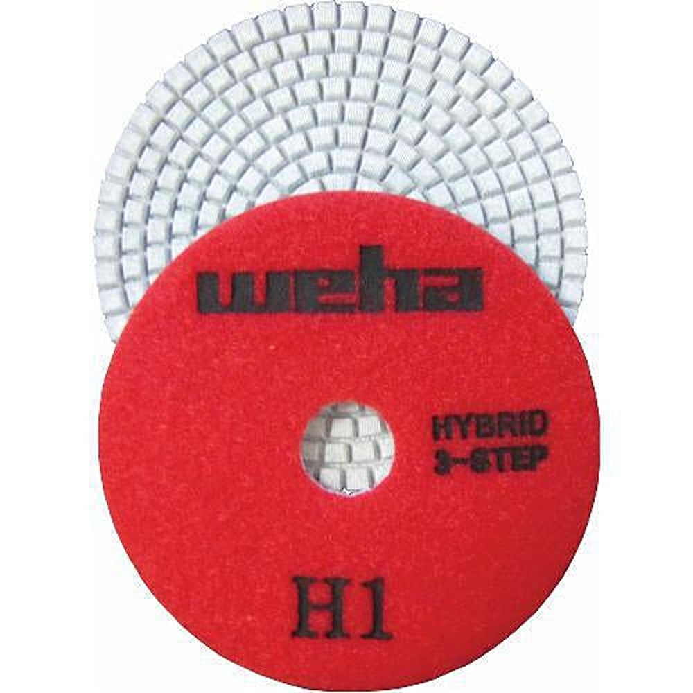 Weha 4" 3 Step Hybrid for Granite Marble Stone Polishing
