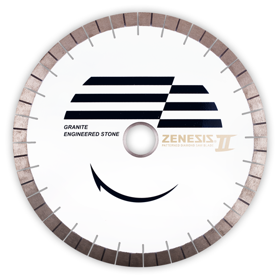 Zenesis II Bridge Saw Blade - 25mm Segmented - 50/60mm - Dynamic Stone Tools