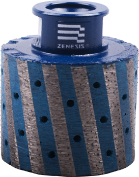 Zenesis Zero Tolerance Wheels - Milling Feature Resin-Filled Metal Segments for Fast Grinding