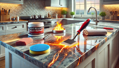 Repairing Stone Countertops That Have Been Damaged by Heat