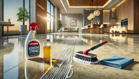 Dealing with Adhesive Streaks in Stone Floor Installations