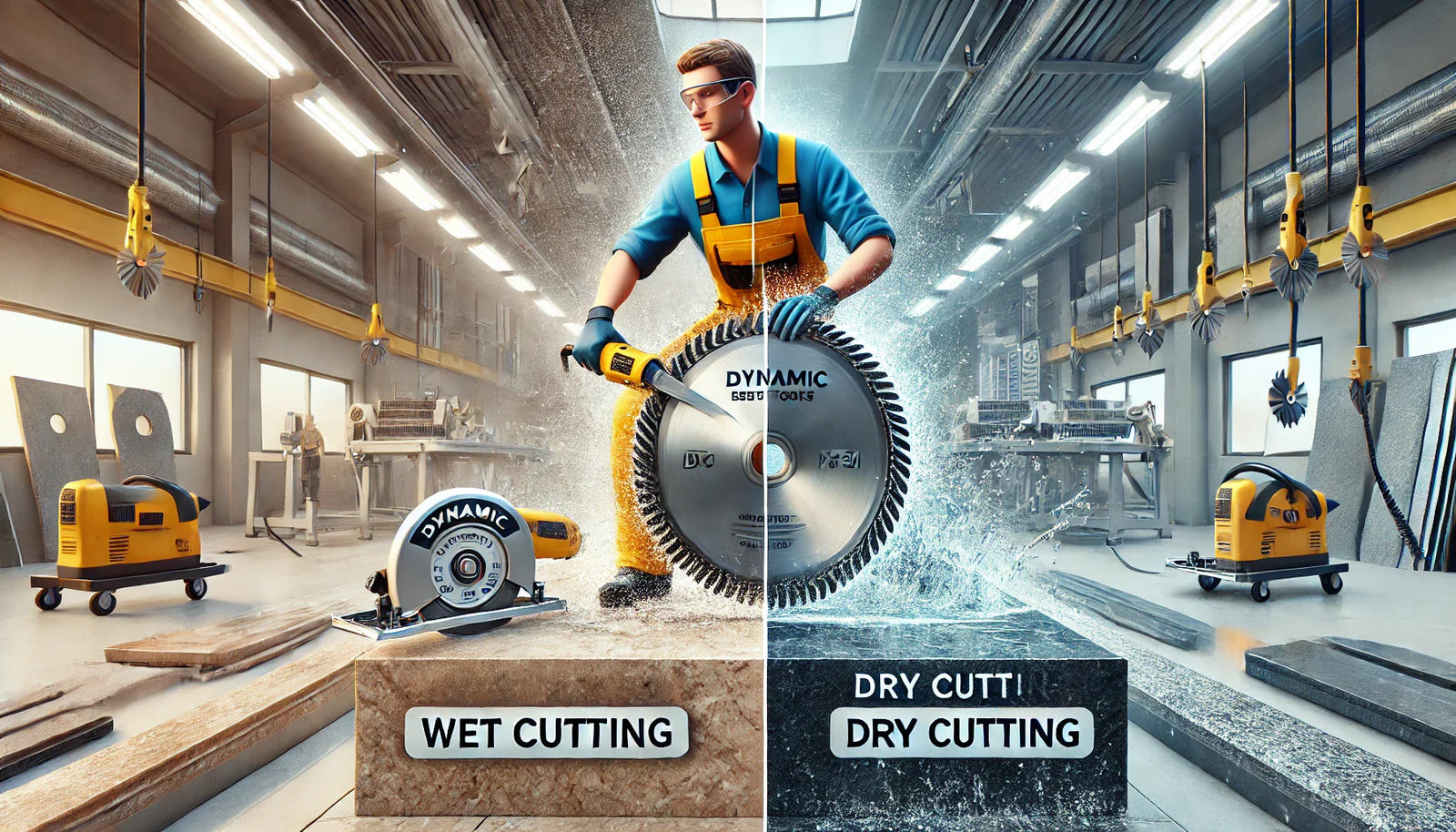 Comparing Wet vs. Dry Cutting Blades – Dynamic Stone Tools