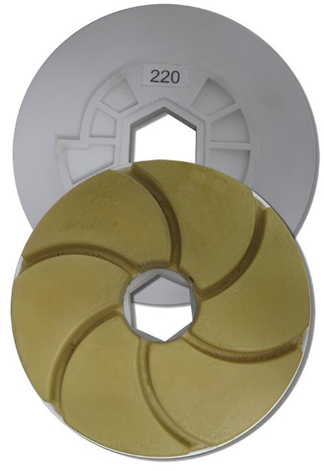 Tenax 5 Inch Snail Lock Flat Edge Resin Diamond - Grit 220