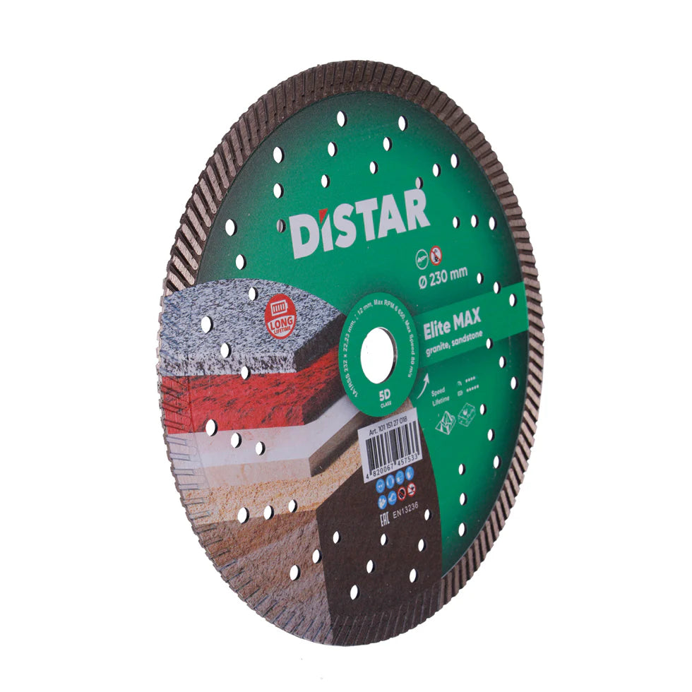 DiStar Elite Max Turbo Diamond Blade 9" – High-Speed Granite Cutting Disc