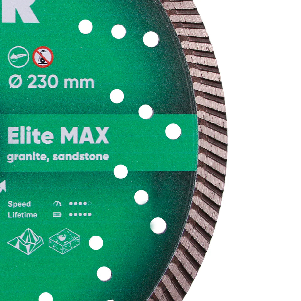 DiStar Elite Max Turbo Diamond Blade 9" – High-Speed Granite Cutting Disc