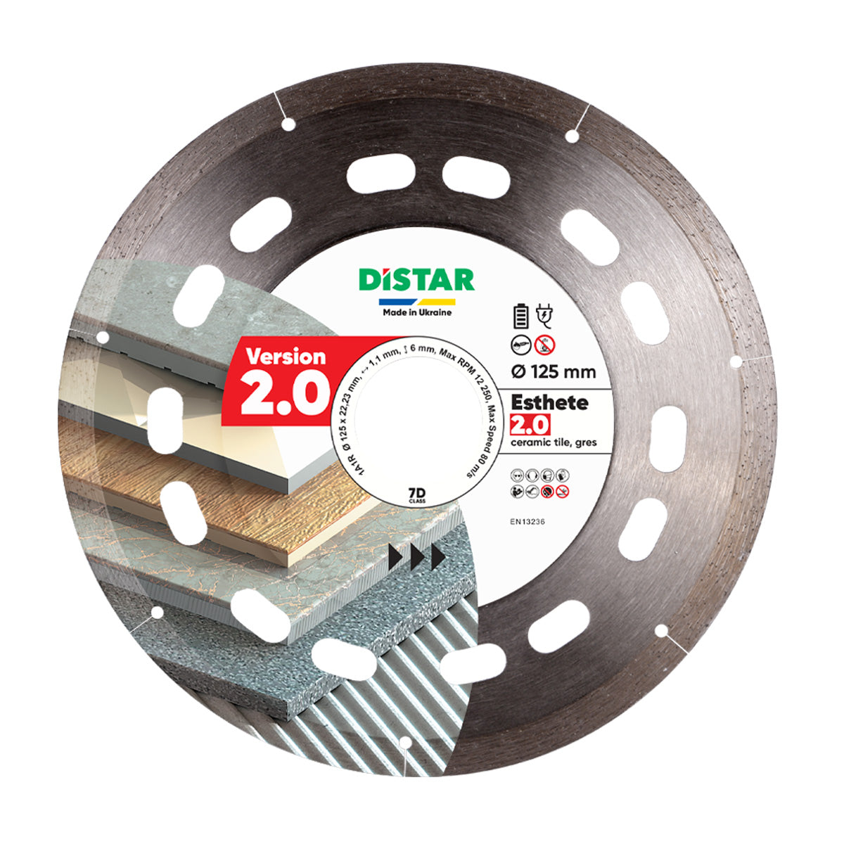 DiStar Esthete 2.0 Diamond Blade 4.5"–5" – Ultra-Thin Precision Tile Cutting Disc