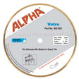 Alpha Vetro for Portable Rail Saw The Ultimate Wet Blade for Glass Tile