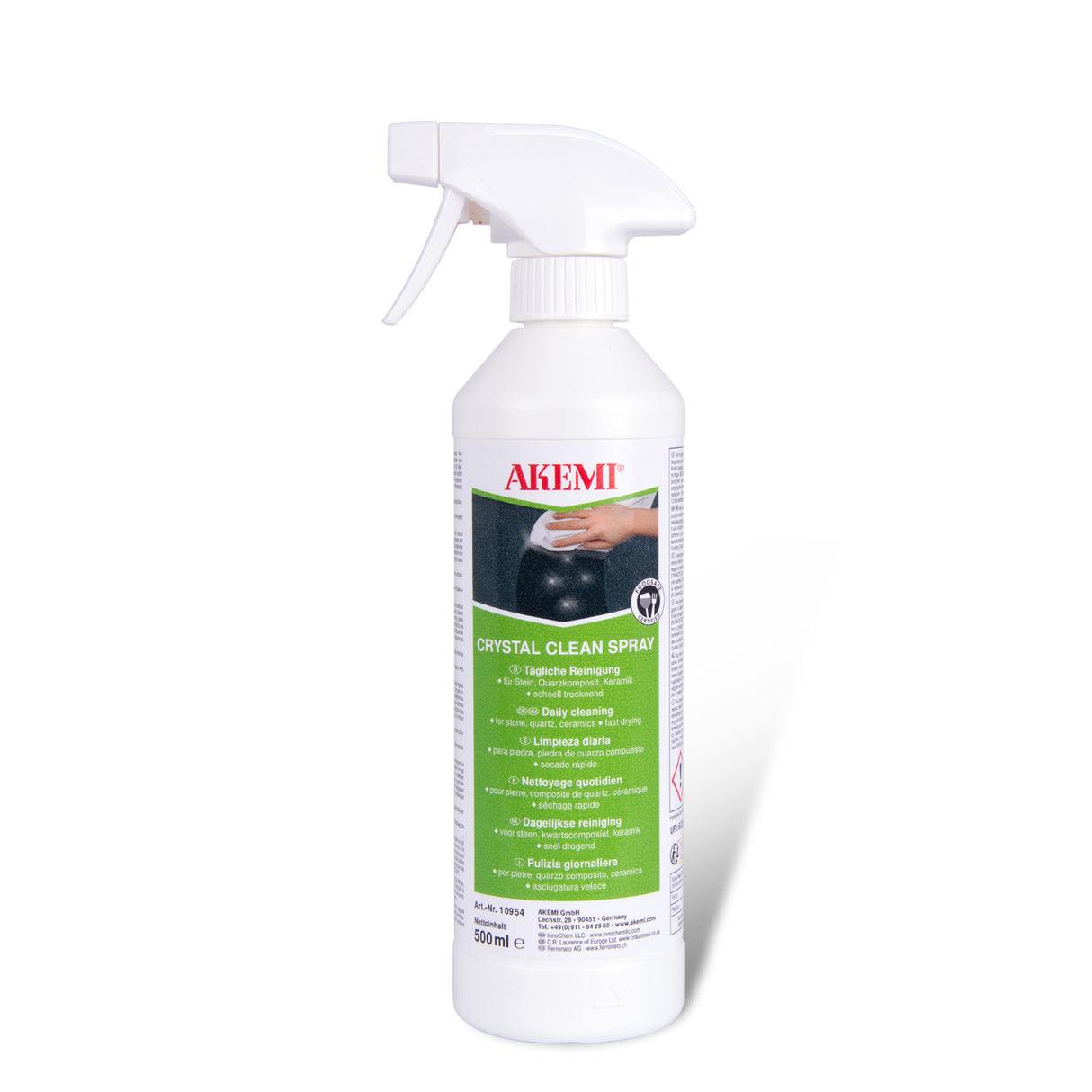 Akemi Crystal Clean 500 mL - Food-Safe Daily Cleaning Agent