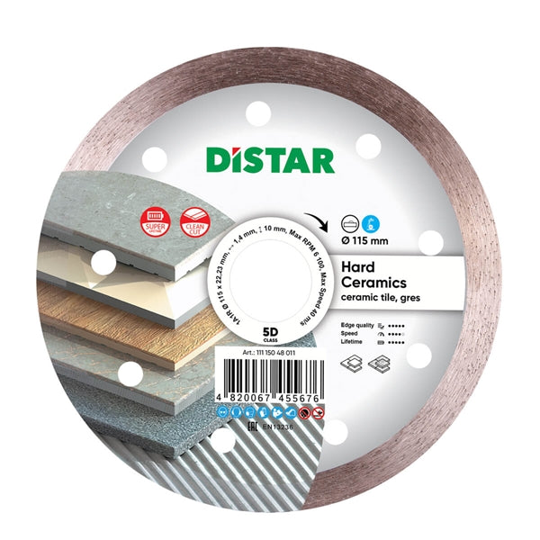 DiStar Hard Ceramics Diamond Blade 4.5"–16" – Clean Tile & Porcelain Cuts