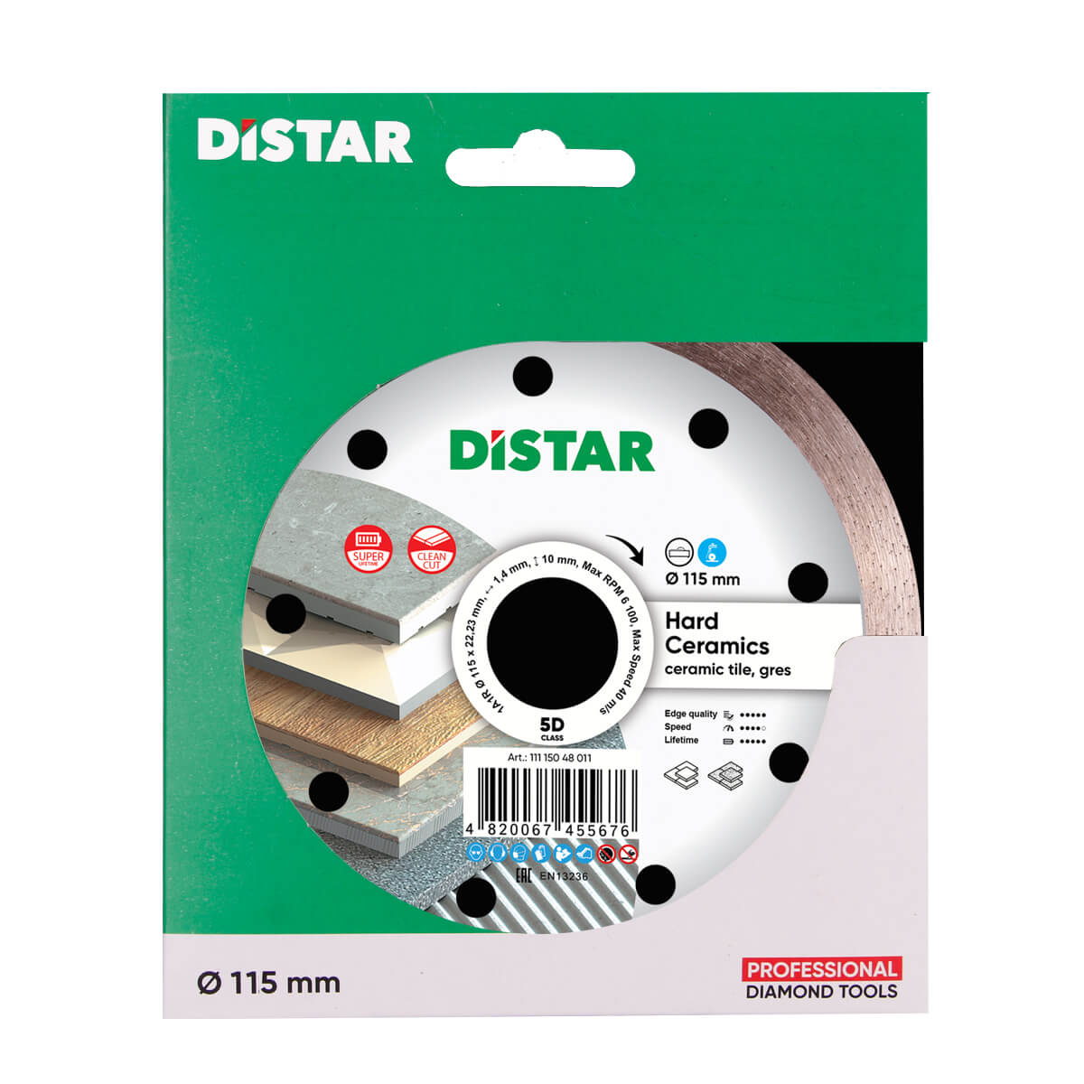 DiStar Hard Ceramics Diamond Blade 4.5"–16" – Clean Tile & Porcelain Cuts