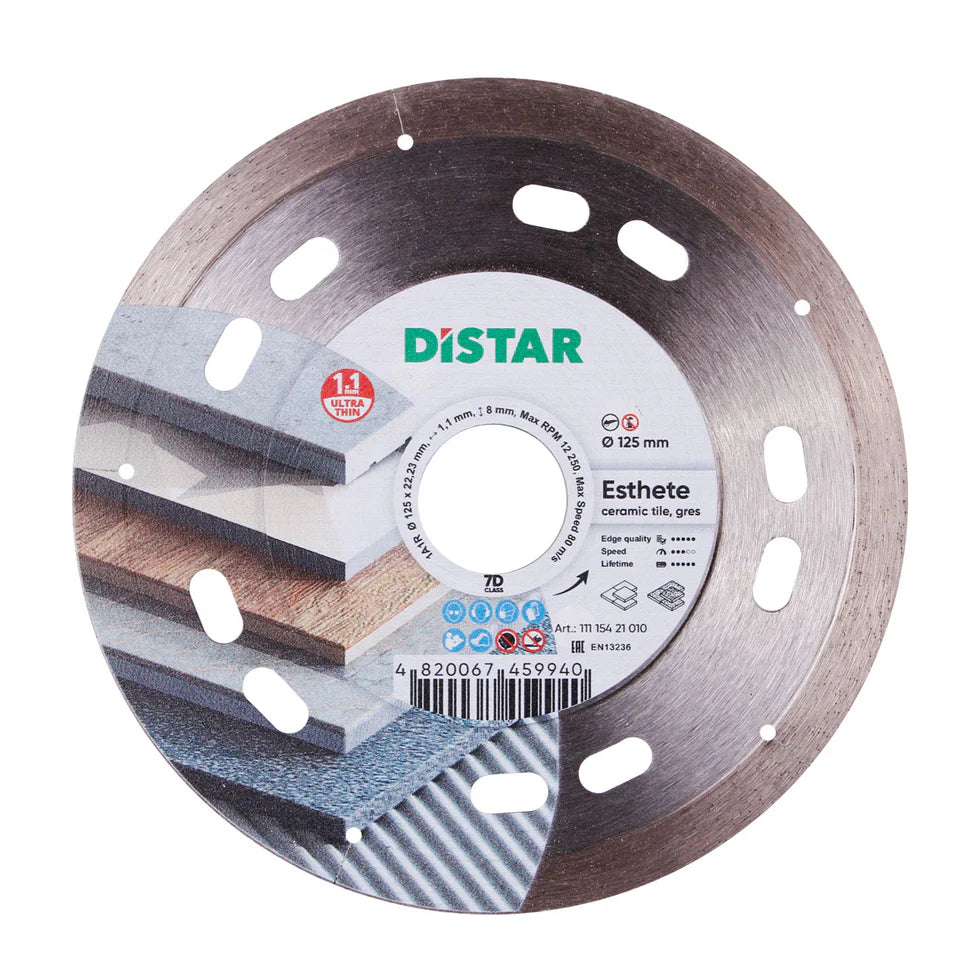 DiStar Esthete Diamond Blade 4.5"–5" – Ultra-Thin Precision Cutting Disc for Ceramic & Porcelain