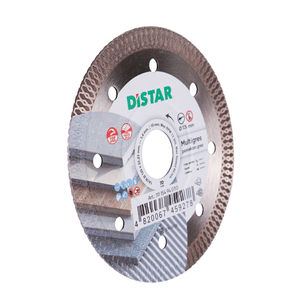 DiStar Multigres Diamond Blade 4.5"–5" – High-Speed Cutting for Ceramic & Porcelain Tile