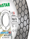 DiStar Edge Dry Diamond Blade 4.5"–5" – 45° Dry Tile Cutting Blade for Ceramic & Porcelain