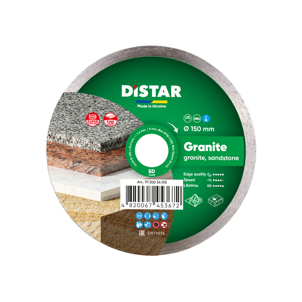 DiStar Granite Diamond Blade 4.516  High-Speed Wet Cutting for All Granite Types - additional view
