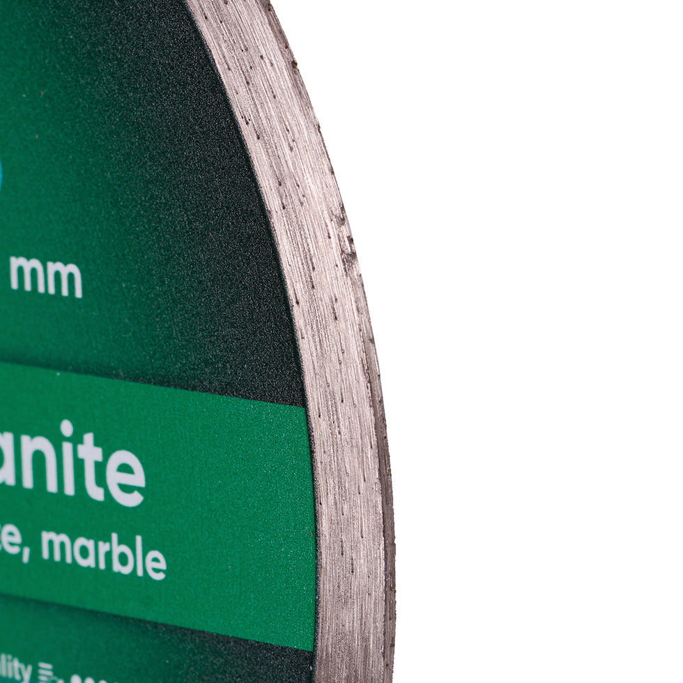 DiStar Granite Diamond Blade 4.516  High-Speed Wet Cutting for All Granite Types - close-up detail