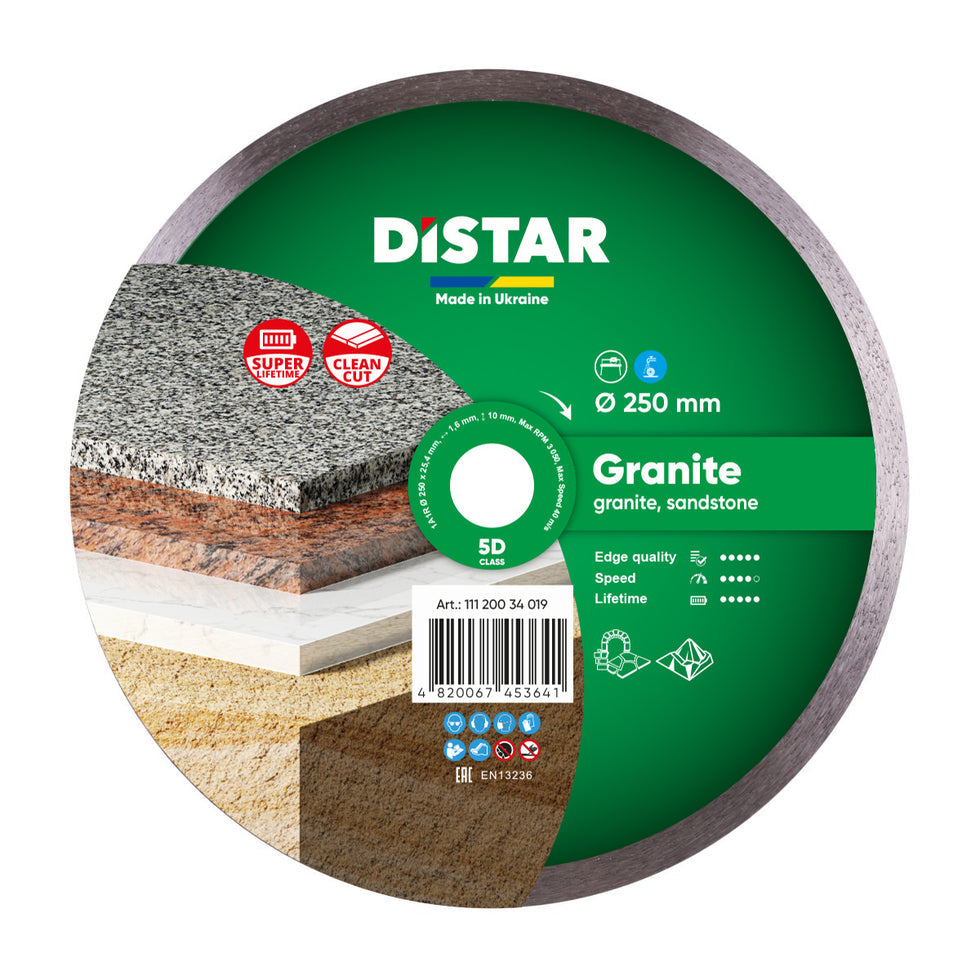 DiStar Granite Diamond Blade 4.516  High-Speed Wet Cutting for All Granite Types - additional view