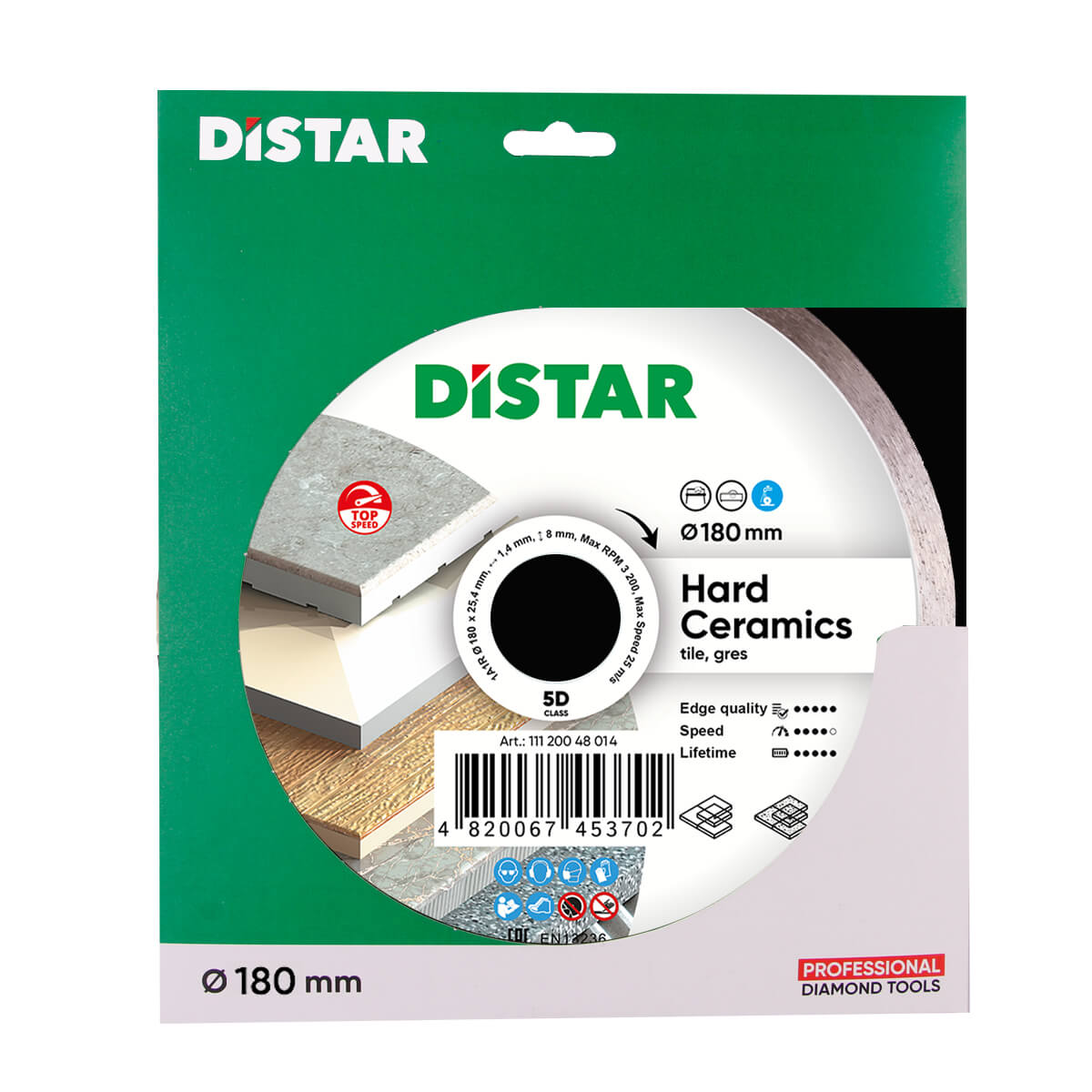 DiStar Hard Ceramics Diamond Blade 4.5"–16" – Clean Tile & Porcelain Cuts