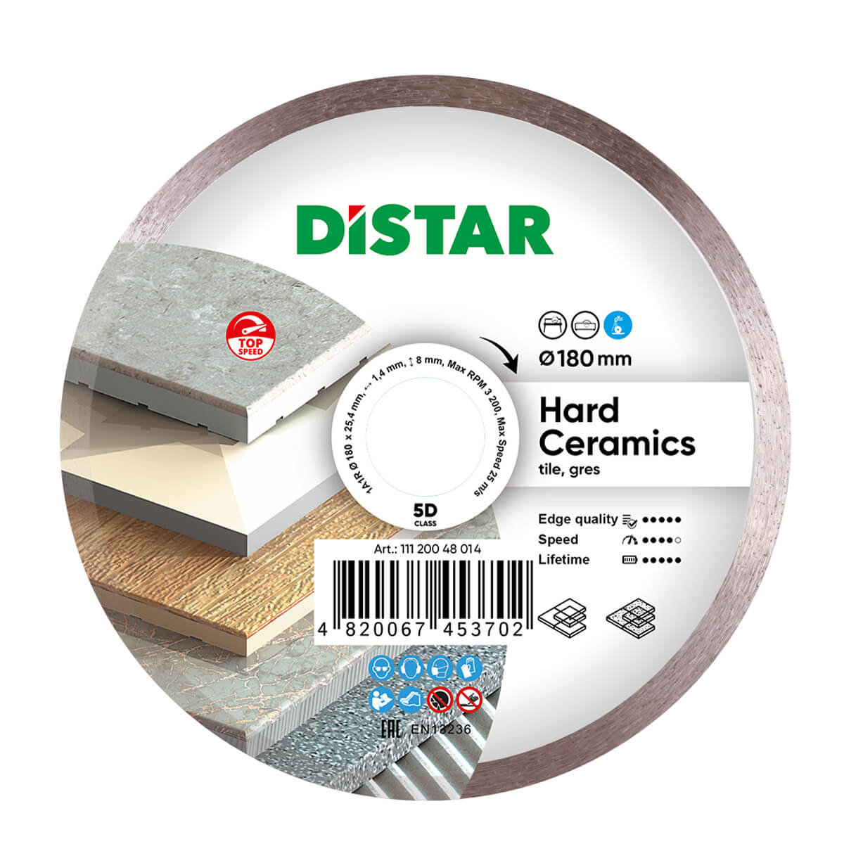 DiStar Hard Ceramics Diamond Blade 4.5"–16" – Clean Tile & Porcelain Cuts