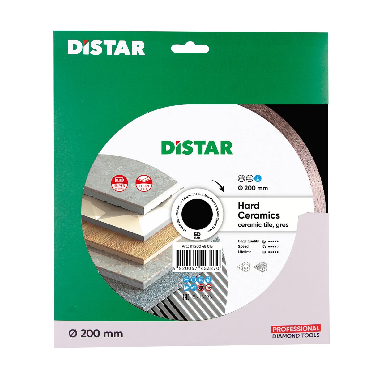 DiStar Hard Ceramics Diamond Blade 4.5"–16" – Clean Tile & Porcelain Cuts