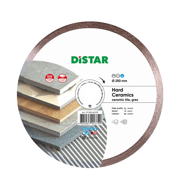 DiStar Hard Ceramics Diamond Blade 4.5"–16" – Clean Tile & Porcelain Cuts