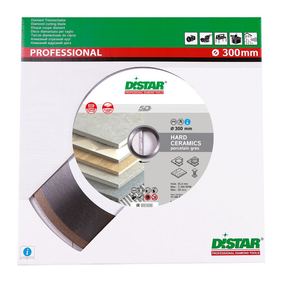 DiStar Hard Ceramics Diamond Blade 4.5"–16" – Clean Tile & Porcelain Cuts